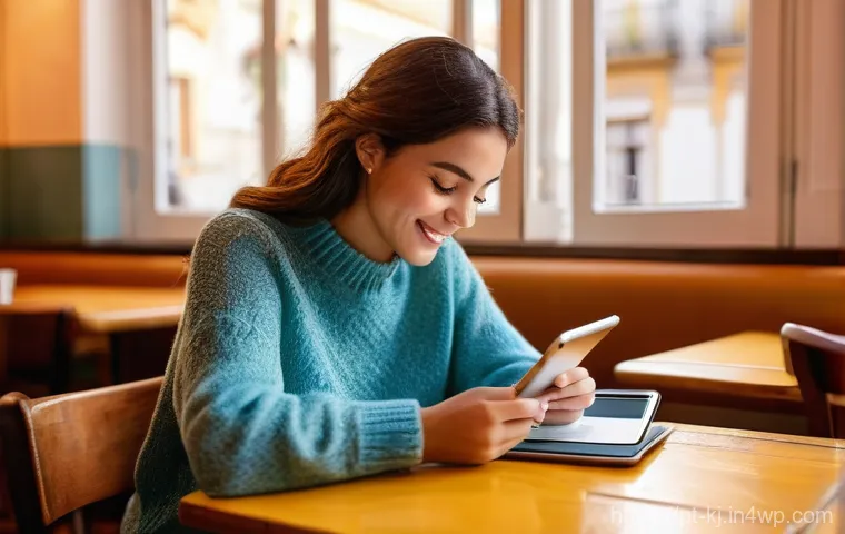 HTML5 기반의 인터랙티브 웹 콘텐츠 제작 - **Prompt 1: "Engaged Traveler with a Portuguese Quiz"**
    A young woman in her late 20s, wearing c...