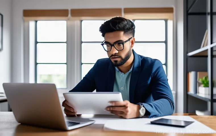 웹 서비스 운영을 위한 성능 모니터링 도구 추천 - **Prompt:** A young, diverse professional, wearing comfortable smart-casual attire, is seated at a m...