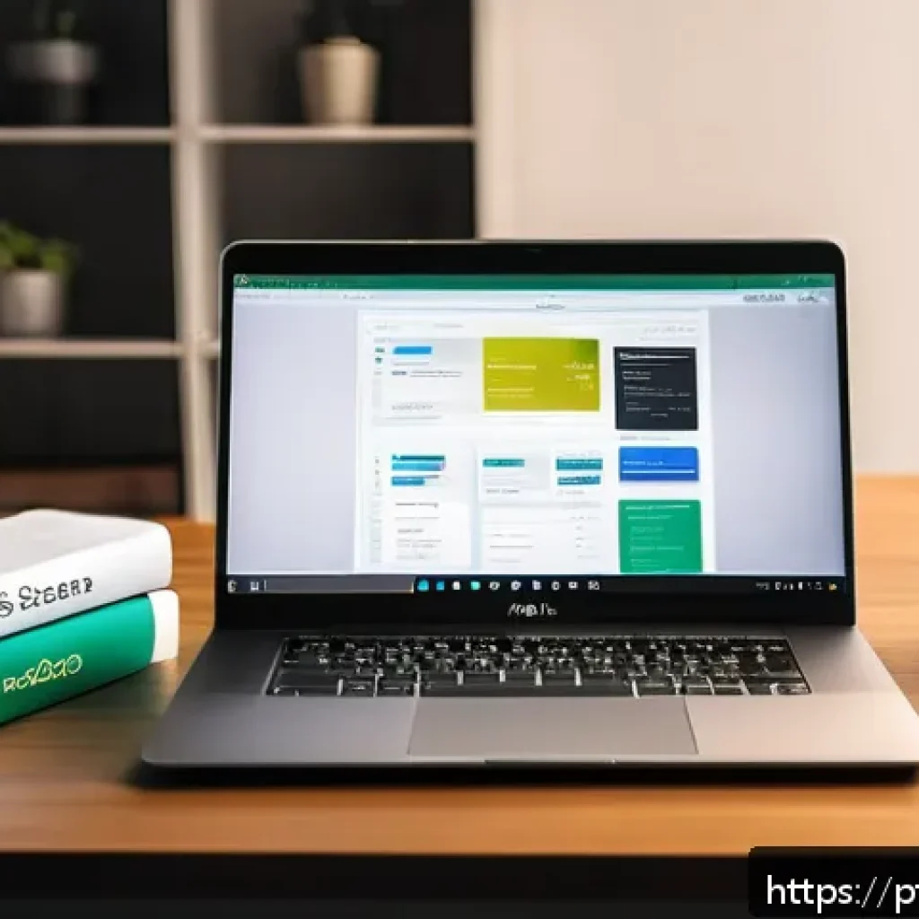 AJAX를 통한 비동기 웹 애플리케이션 구축 - A modern web developer workspace showing a laptop screen with a dynamic single-page application inte...